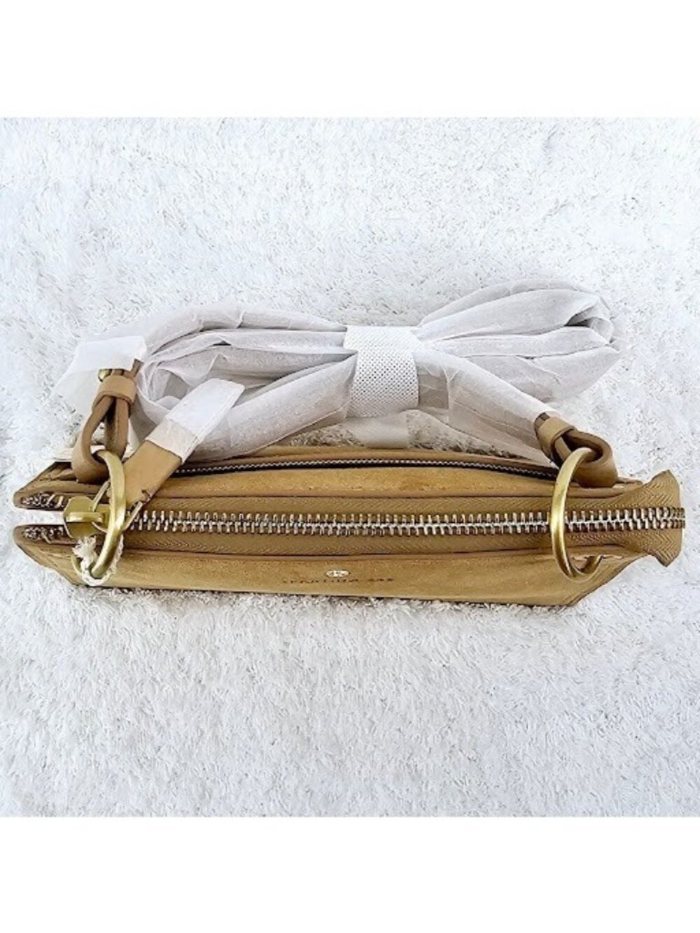 SPARTINA 449 Siren Carrie Putty Suede Leather Crossbody & La Petite Wallet NWT - Picture 14 of 16